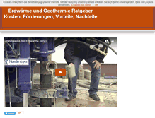 Tablet Screenshot of erdwaerme-geothermie.net